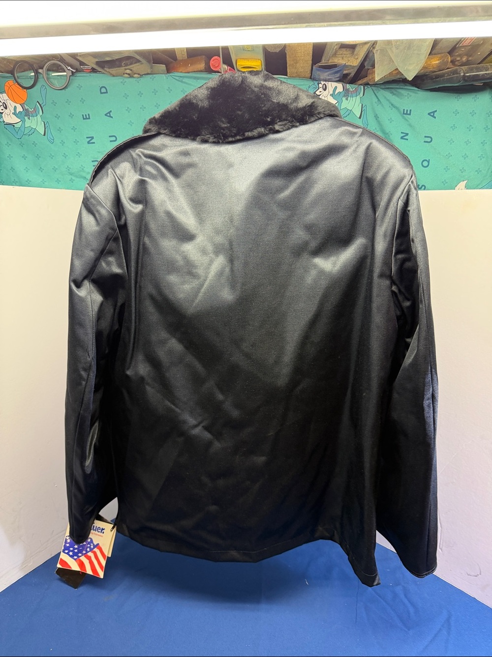 Blauer Men's Black Jacket And Liner with Faux Fur Collar. Size 44R. New Tags. - Picture 9 of 16
